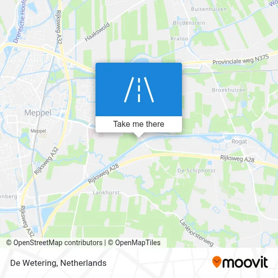 De Wetering Karte