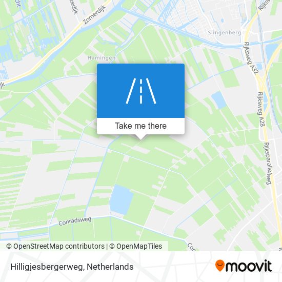 Hilligjesbergerweg map