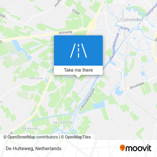 De Hulteweg map