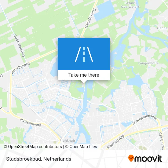 Stadsbroekpad map