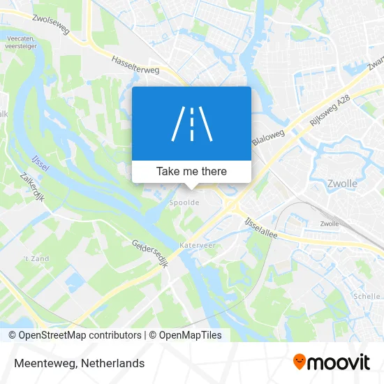 Meenteweg map