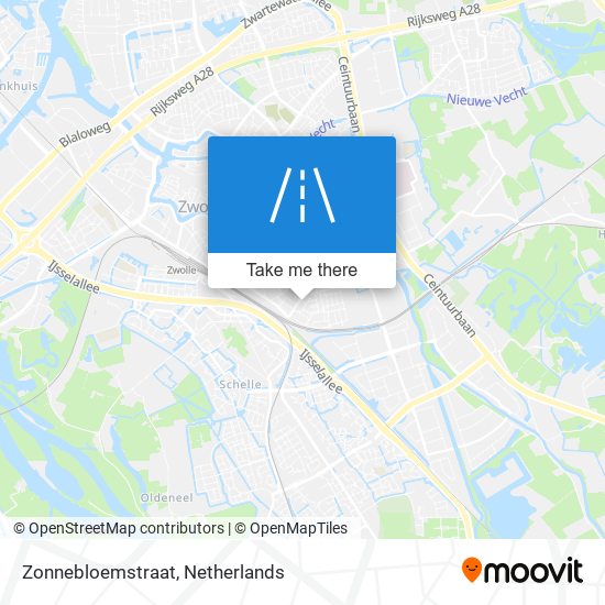 Zonnebloemstraat map