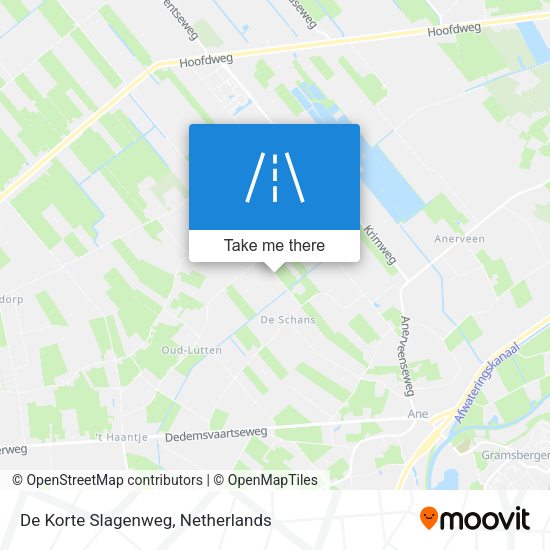 De Korte Slagenweg map