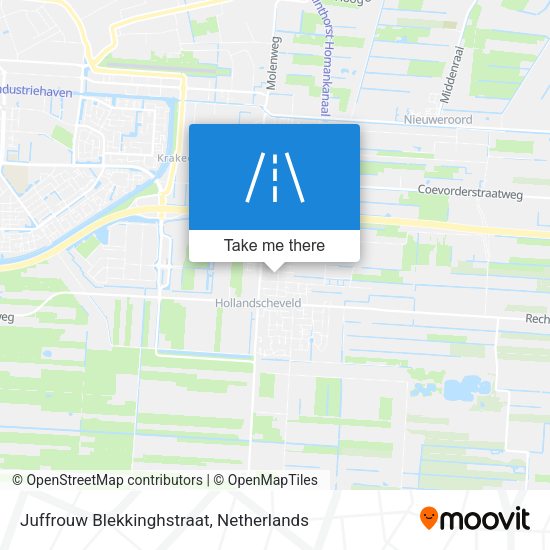 Juffrouw Blekkinghstraat map
