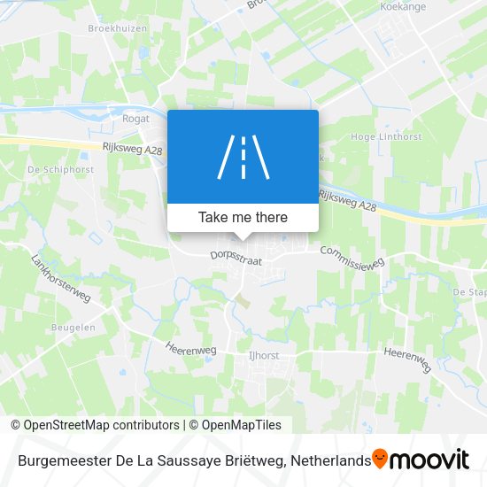 Burgemeester De La Saussaye Briëtweg map