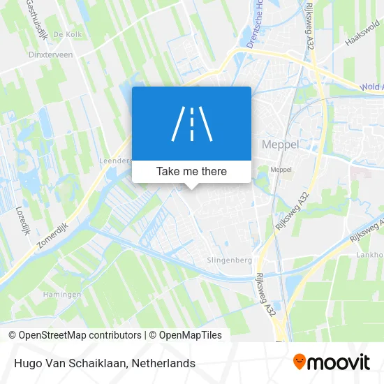 Hugo Van Schaiklaan map