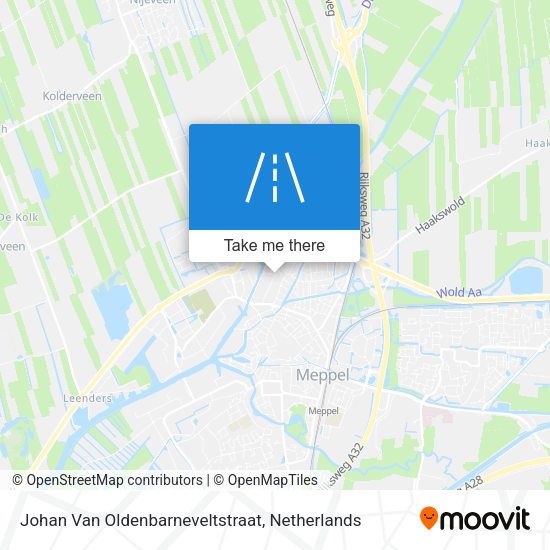 Johan Van Oldenbarneveltstraat map