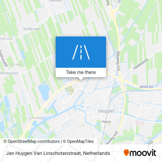 Jan Huygen Van Linschotenstraat map