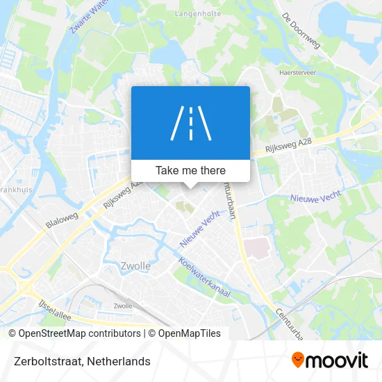 Zerboltstraat map