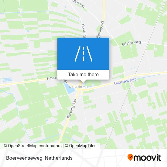 Boerveenseweg map