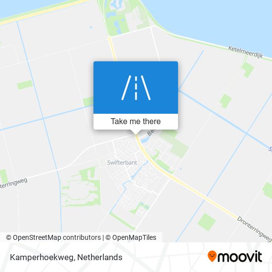 Kamperhoekweg map