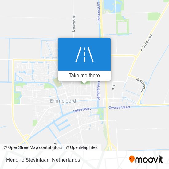 Hendric Stevinlaan map