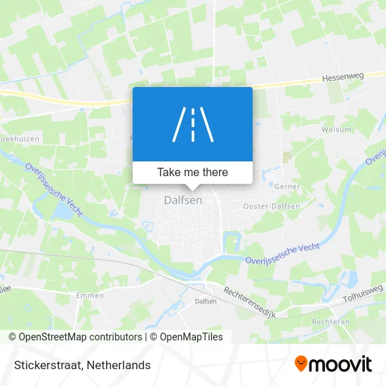 Stickerstraat map