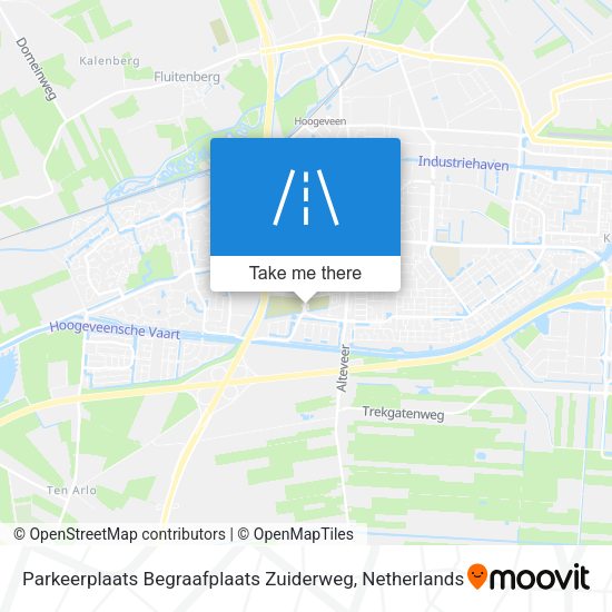 Parkeerplaats Begraafplaats Zuiderweg map