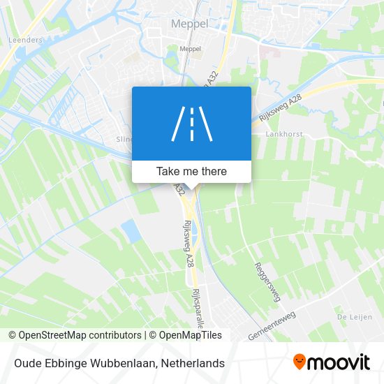 Oude Ebbinge Wubbenlaan map