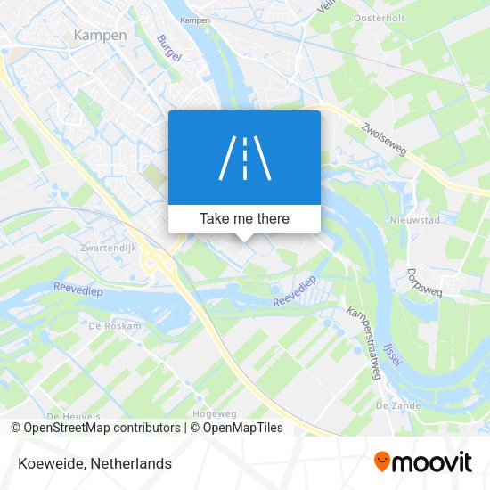 Koeweide map