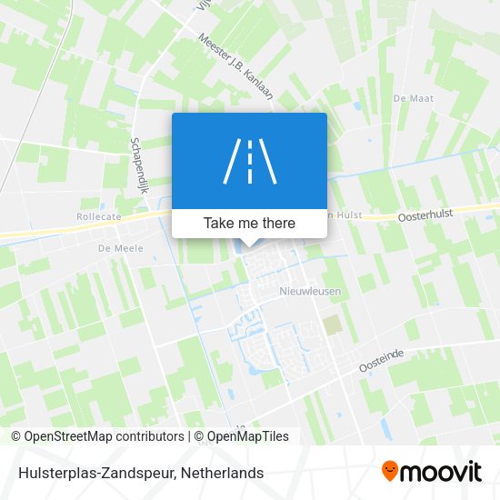 Hulsterplas-Zandspeur map