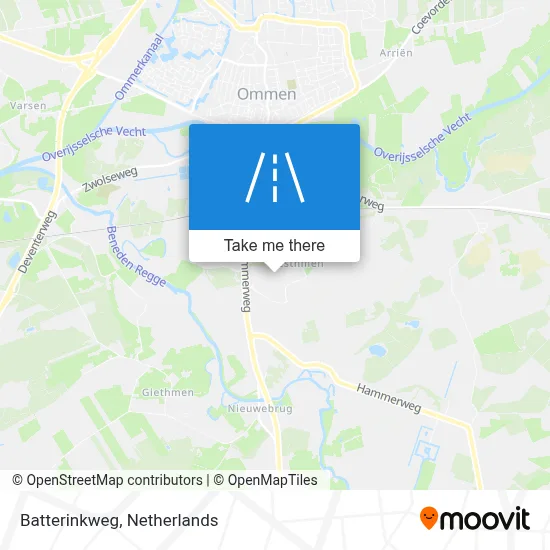 Batterinkweg map
