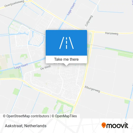Aakstraat map