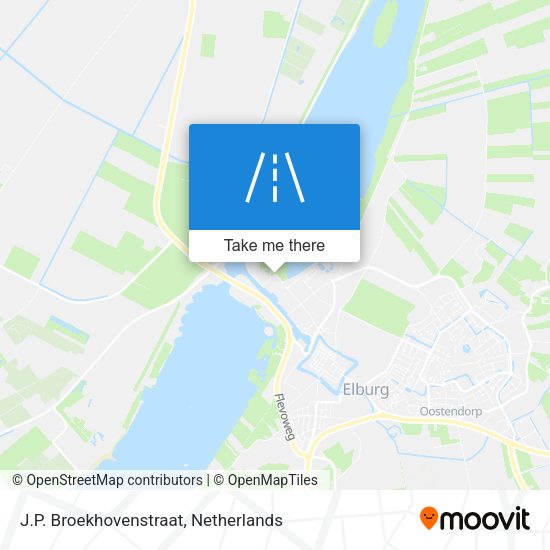 J.P. Broekhovenstraat map