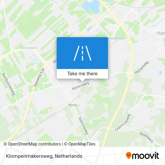 Klompenmakersweg map