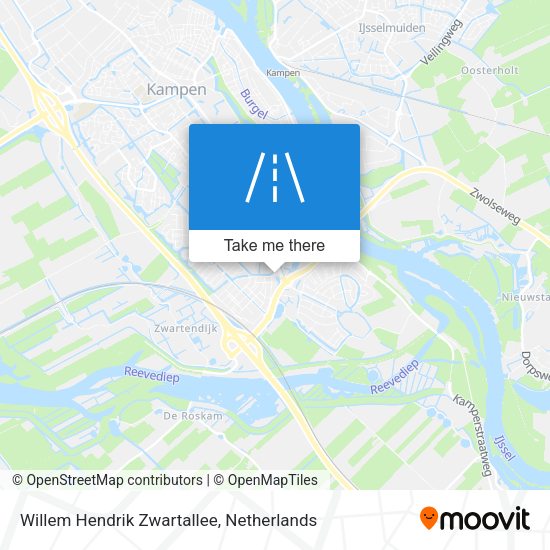 Willem Hendrik Zwartallee map