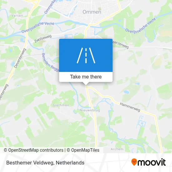 Besthemer Veldweg map
