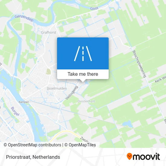 Priorstraat map