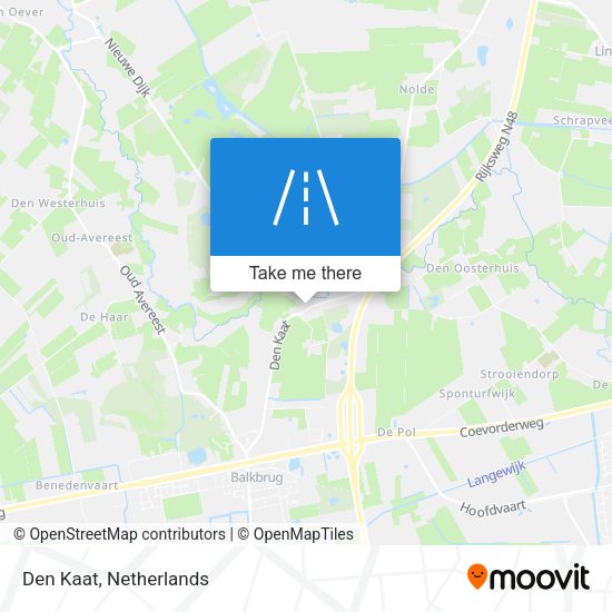 Den Kaat map