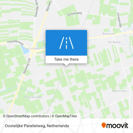 Oostelijke Parallelweg map