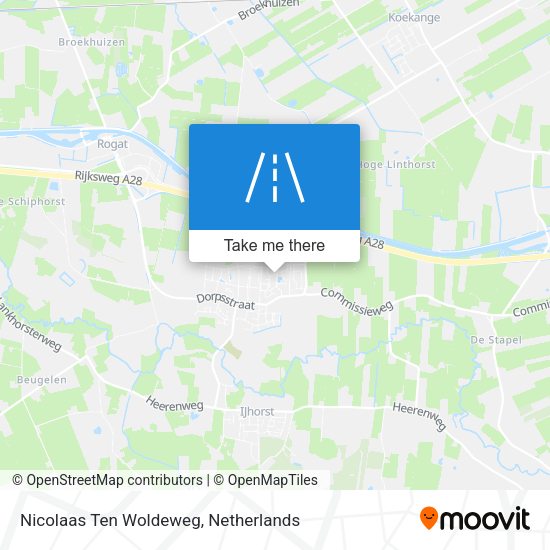 Nicolaas Ten Woldeweg map