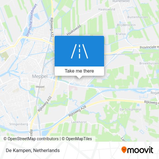 De Kampen map