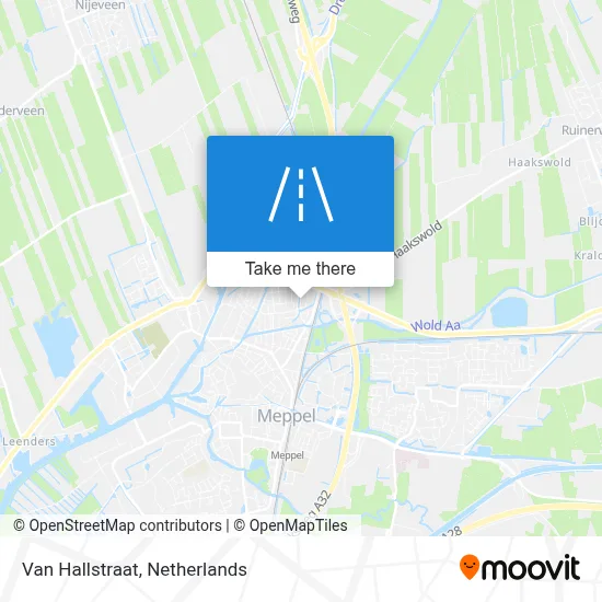 Van Hallstraat map