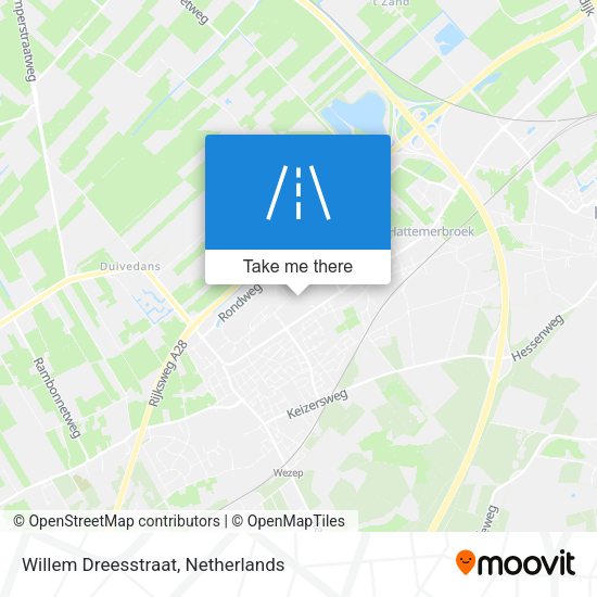Willem Dreesstraat map