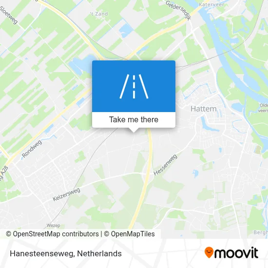 Hanesteenseweg map