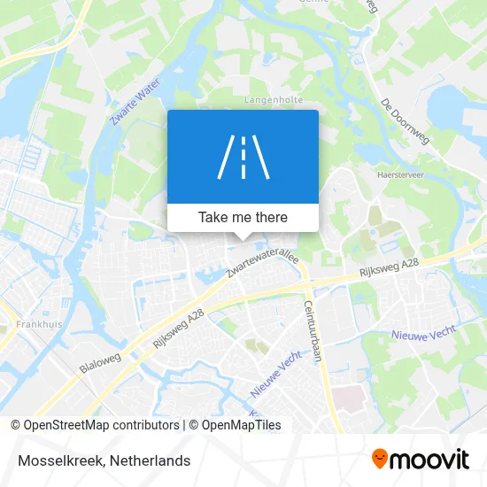 Mosselkreek map