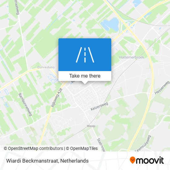 Wiardi Beckmanstraat Karte