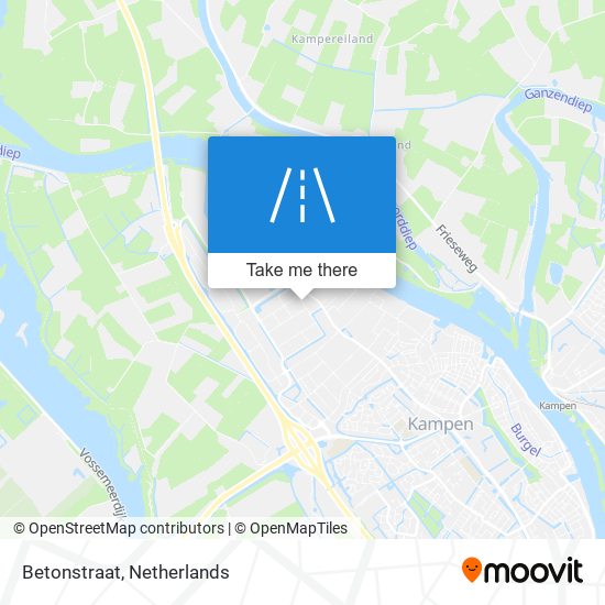 Betonstraat map