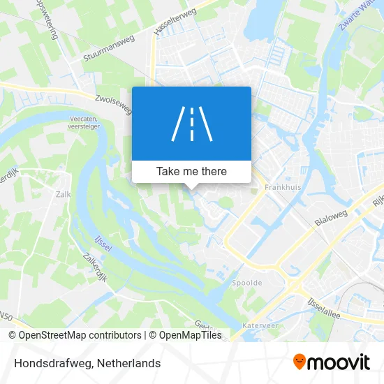Hondsdrafweg map