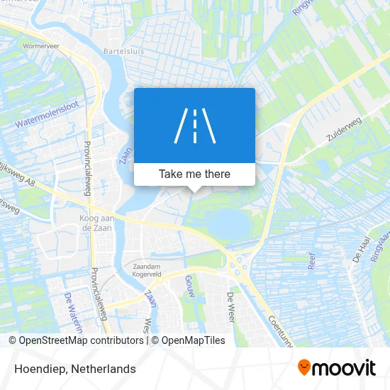 Hoendiep map