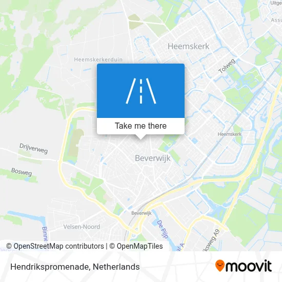 Hendrikspromenade map