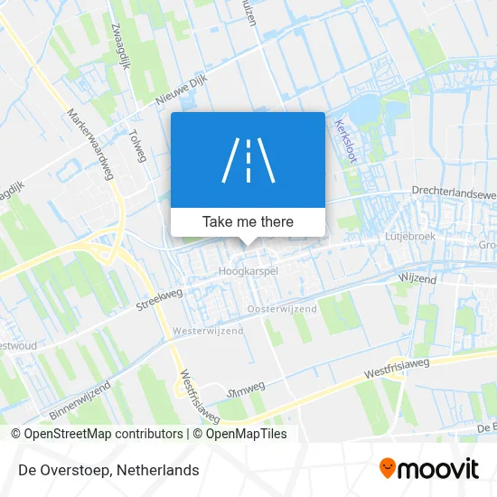 De Overstoep map