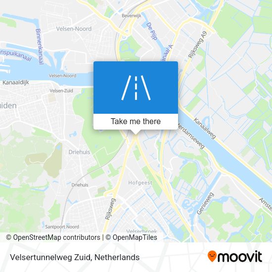 Velsertunnelweg Zuid map