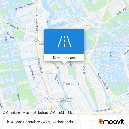 Th. A. Van Loosebrokweg map