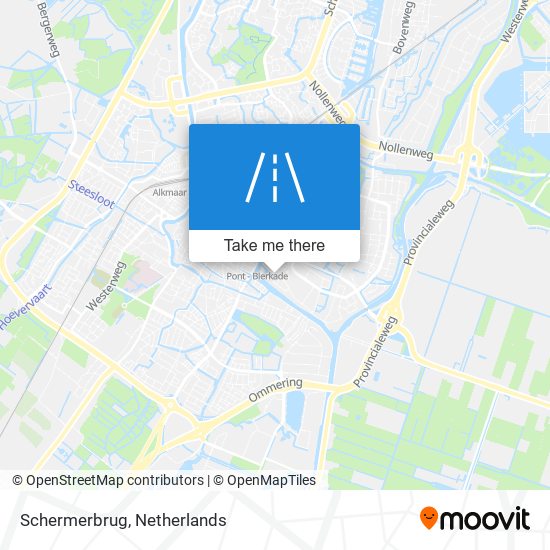 Schermerbrug map