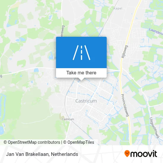 Jan Van Brakellaan map