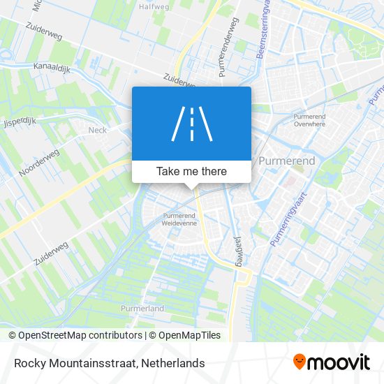 Rocky Mountainsstraat map