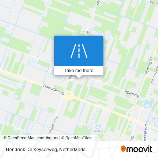 Hendrick De Keyserweg map