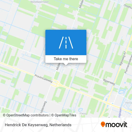Hendrick De Keyserweg map