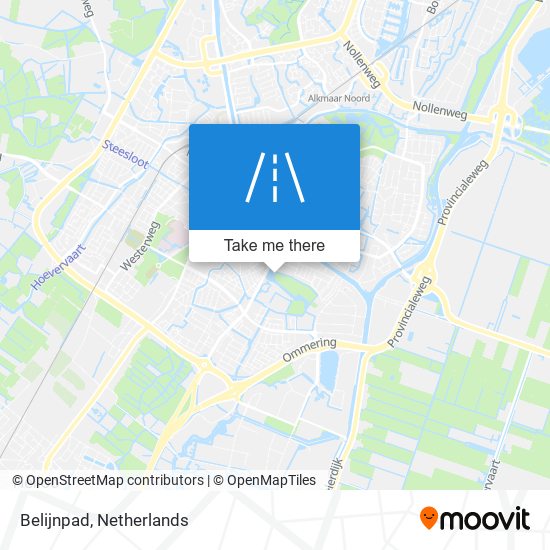 Belijnpad map